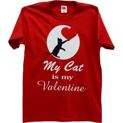 Valentines Cat T-shirt
